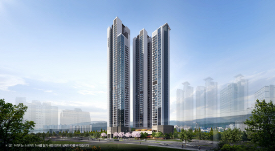 쌍용 더 플래티넘 서면 투시도